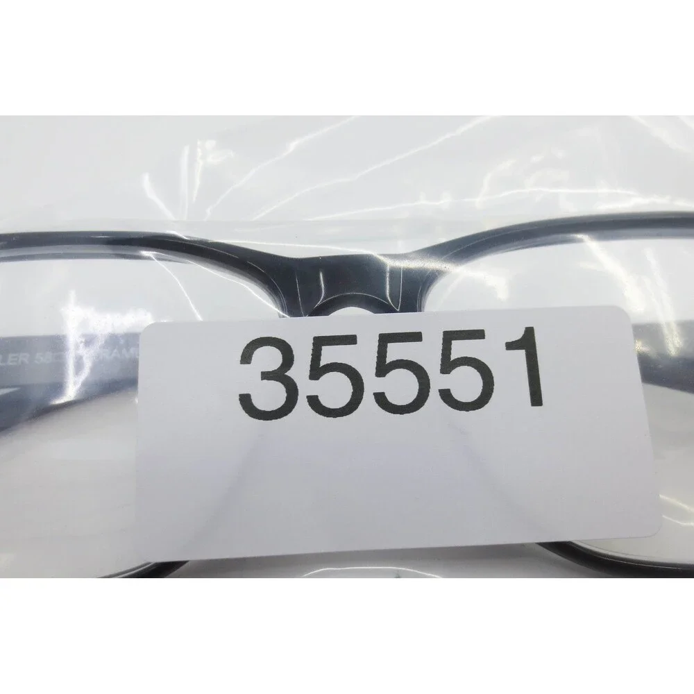 Randolph Engineering Keesler Black Gunmetal Rectangular Eyeglass Frame 58-15-145
